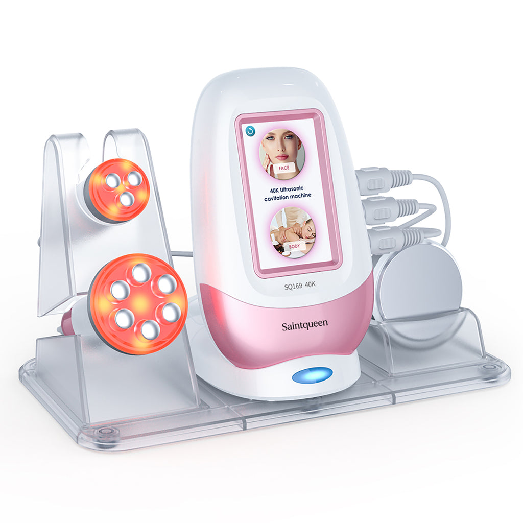 SQ169 Basic, 3in1 40K Ultrasonic Cavitation Body Sculpting Machine | Tripolar 6-Pole RF for Face Anti-Aging, Wrinkle Reduction, Body & Skin Firming Home Beauty Equipment