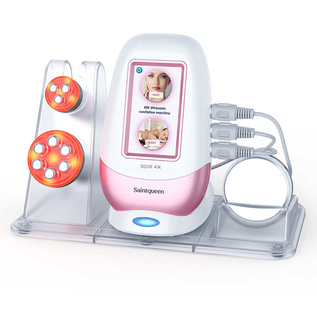 SQ169 Basic, 3in1 40K Ultrasonic Cavitation Body Sculpting Machine | Tripolar 6-Pole RF for Face Anti-Aging, Wrinkle Reduction, Body & Skin Firming Home Beauty Equipment