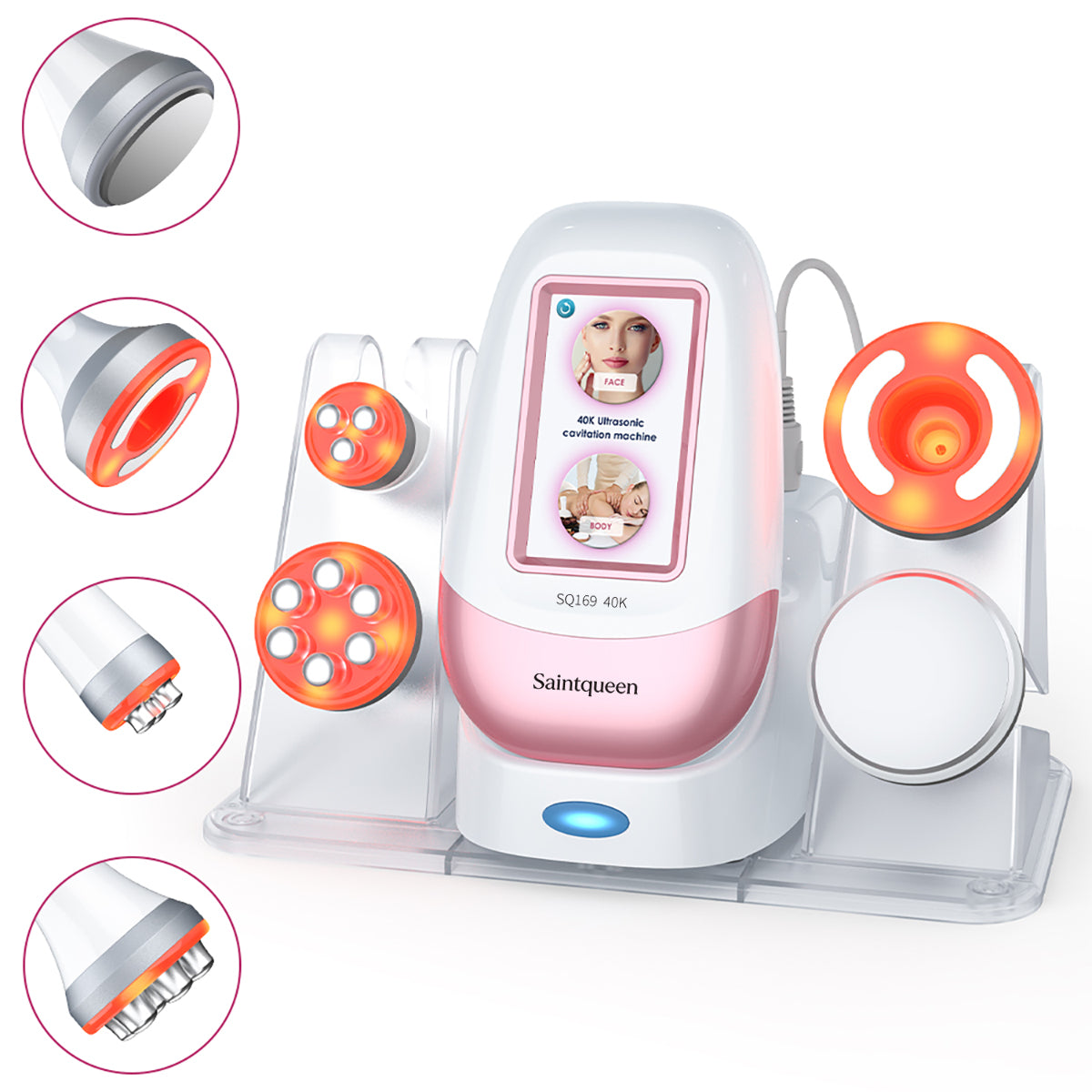 SQ169 Basic, 4in1 Home 40K Cavitation Body Sculpting Machine Multi-Polar RF Vacuum Massage Skin Firming Contouring Beauty Tool for Face Body Main image