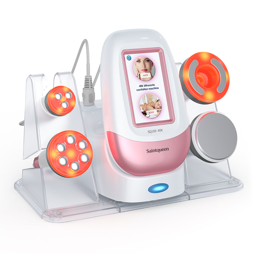 SQ169 Basic, 4in1 Home 40K Cavitation Body Sculpting Machine Multi-Polar RF Vacuum Massage Skin Firming Contouring Beauty Tool for Face Body