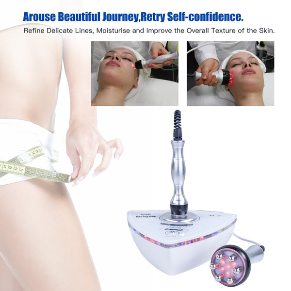 SQ19 Dispositivo RF para rostro y cuerpo con 2 sondas y luz roja
