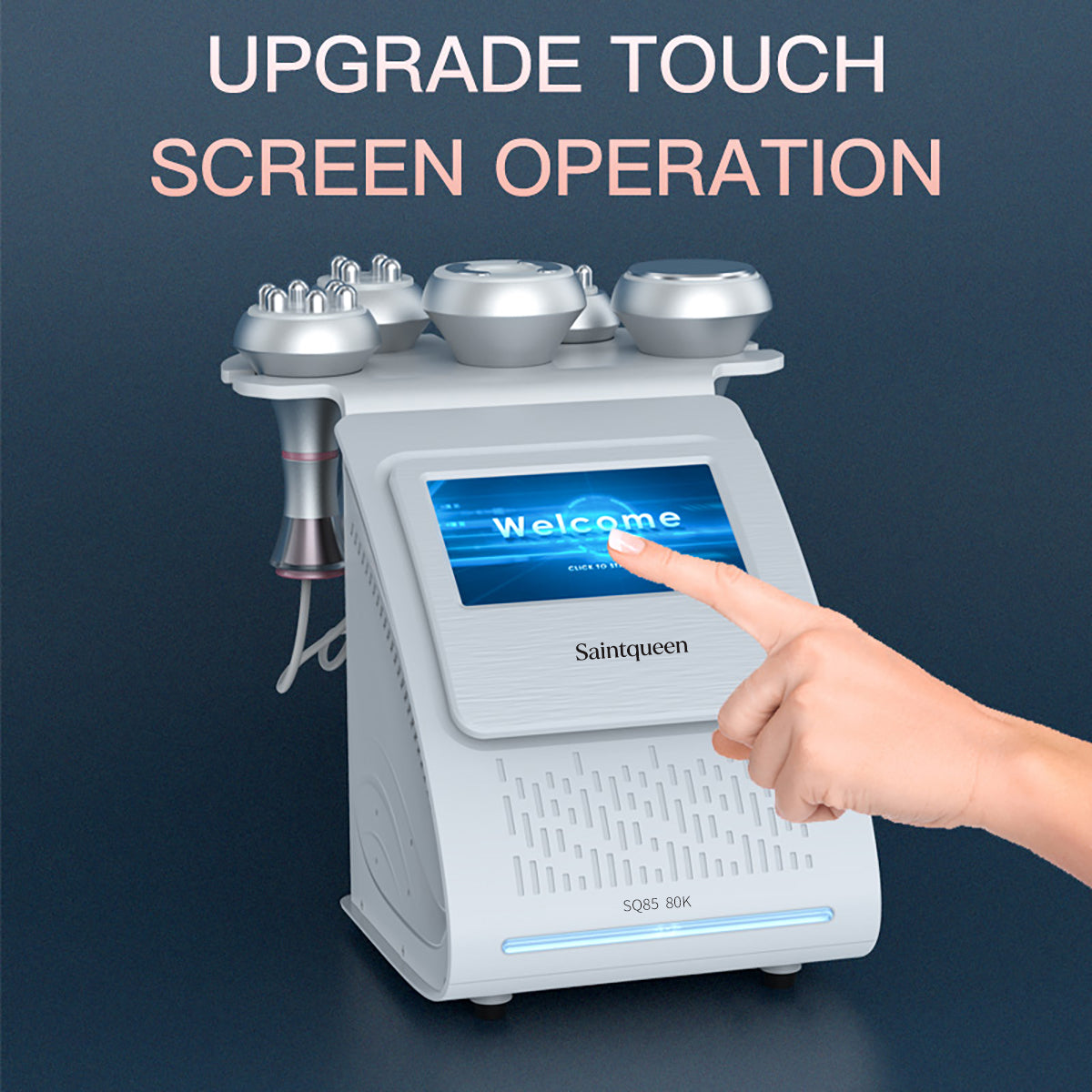 SQ85A Pro, 5in1 80K Ultrasonic Cavitation Machine | Multipolar RF & Vacuum Massage System for Body Sculpting, Skin Tightening & Facial Lifting