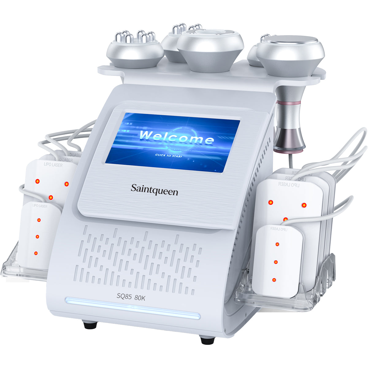 SQ85C Pro, 6in1 80K Ultrasonic Cavitation Machine Lipo Laser Multi-Pole RF Vacuum Massage Body Sculpting Skin Tightening Machine for Salon & Home Use Main image