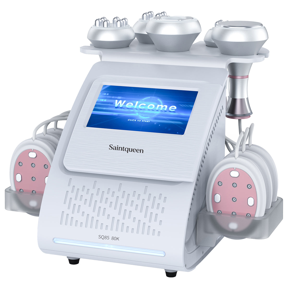 SQ85B Pro, 6in1 80K Ultrasonic Cavitation Machine, Multi-Polar RF Vacuum Massage Laser EMS Pads Body Sculpting Device, Skin Tightening & Facial Lifting Beauty Equipment Main image