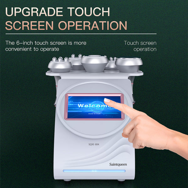 SQ90A Pro, 5in1 80K Cavitation Machine | 3/4/6-Pole RF & Negative Pressure Massage for Body Sculpting, Face Lifting & Skin Firming