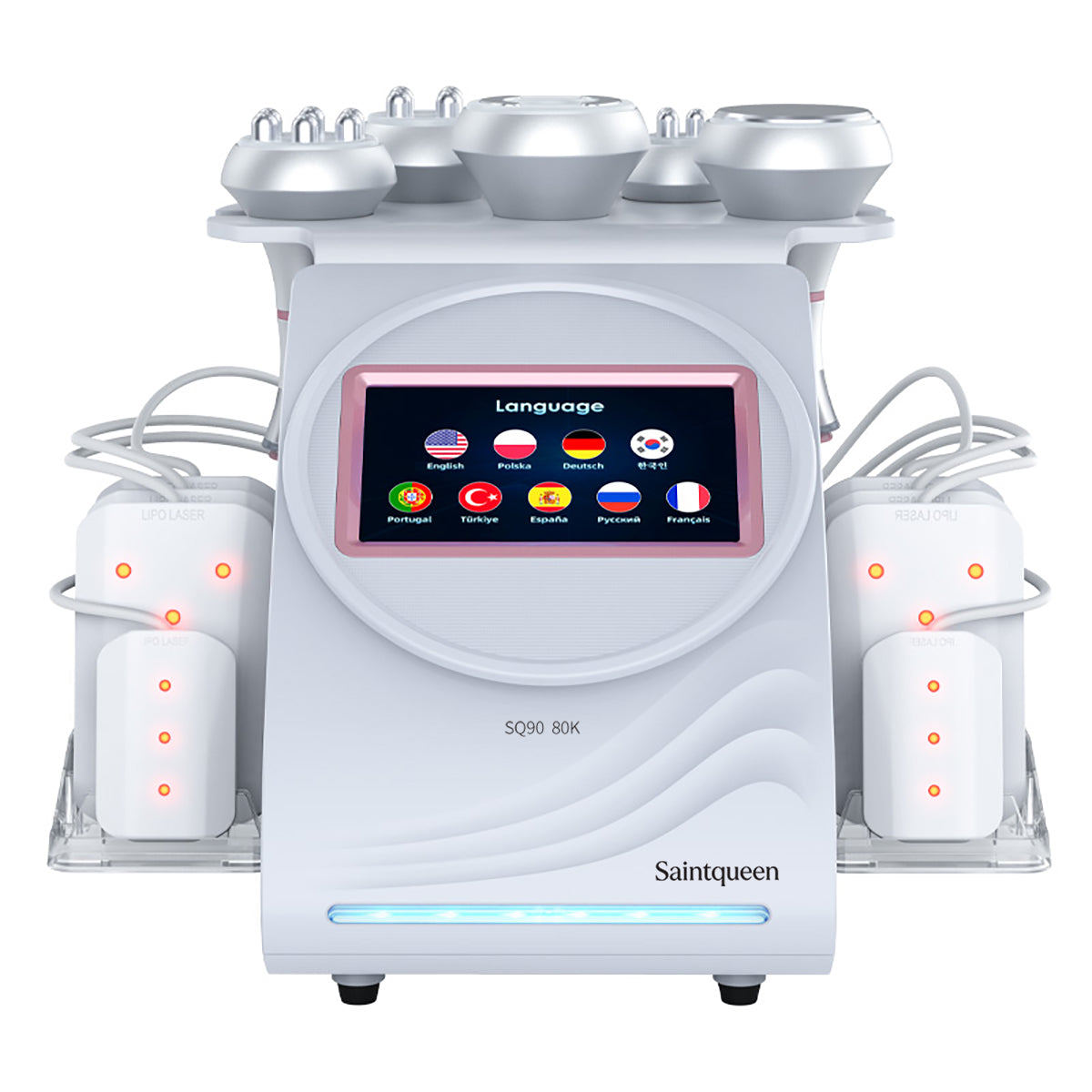 SQ90C Pro, 6in1 80K Cavitation Machine | Multi-Pole RF Skin Tightening, Vacuum Massage & Lipo Laser Body Contouring System, Facial Lifting Body Shaping Beauty Machine