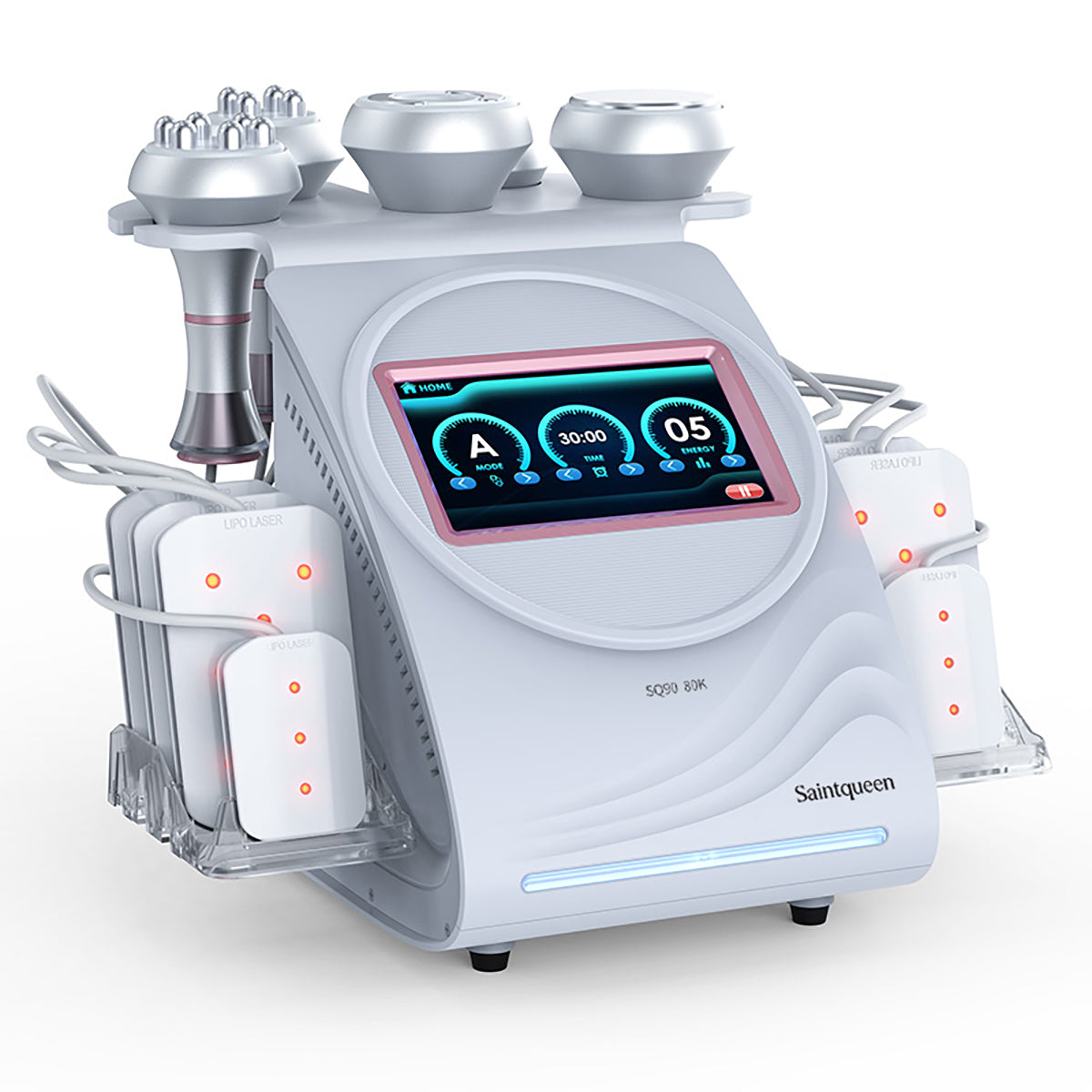 SQ90C Pro, 6in1 80K Cavitation Machine | Multi-Pole RF Skin Tightening, Vacuum Massage & Lipo Laser Body Contouring System, Facial Lifting Body Shaping Beauty Machine
