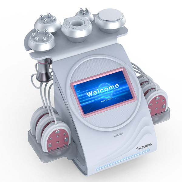 SQ90B Pro, 6in1 80K Cavitation Machine | Multi-Polar RF Vacuum Massage EMS Lipo Laser Device | Body Contouring, Skin Tightening & Face Lifting,