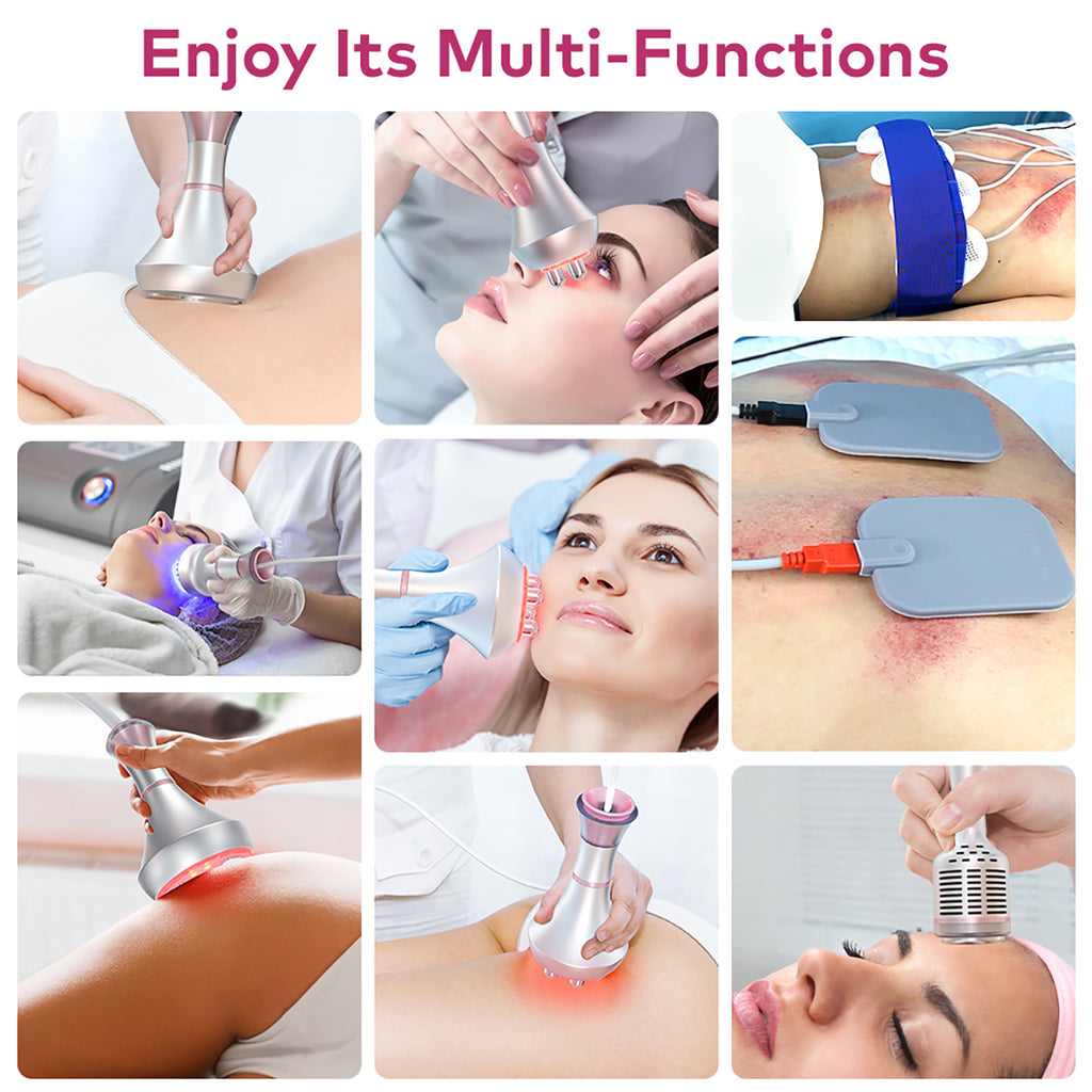 SQ90E Plus, 9in1 80K Cavitation Machine | Multipolar RF Vacuum RF EMS Microcurrent Lipo Laser Cold Hammer Meridian Brush, Body Sculpting Skin Tightening