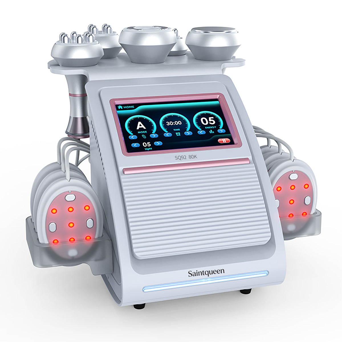 SQ92B Pro, 6in1 80K Ultrasonic Cavitation Machine | Multi-Polar RF Vacuum Lipo Laser EMS Body Sculpting Skin Tightening Beauty Device
