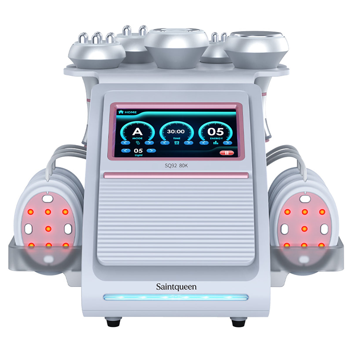 SQ92B Pro, 6in1 80K Ultrasonic Cavitation Machine | Multi-Polar RF Vacuum Lipo Laser EMS Body Sculpting Skin Tightening Beauty Device