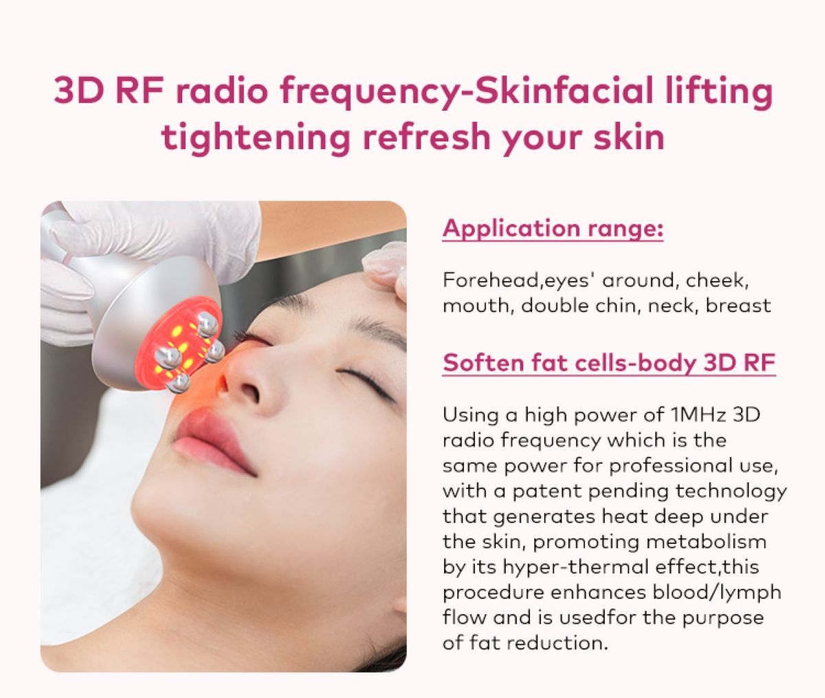 SQ121B Pro, 6in1 80K Cavitation Body Machine, RF Skin Tightening with Laser EMS Microcurrent Pad, Vacuum Negative Pressure Massage Body Contouring Shaping