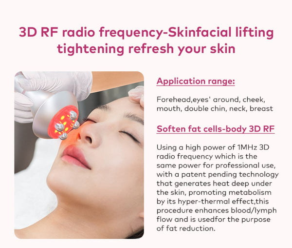 SQ121B Pro, 6in1 80K Cavitation Body Machine, RF Skin Tightening with Laser EMS Microcurrent Pad, Vacuum Negative Pressure Massage Body Contouring Shaping