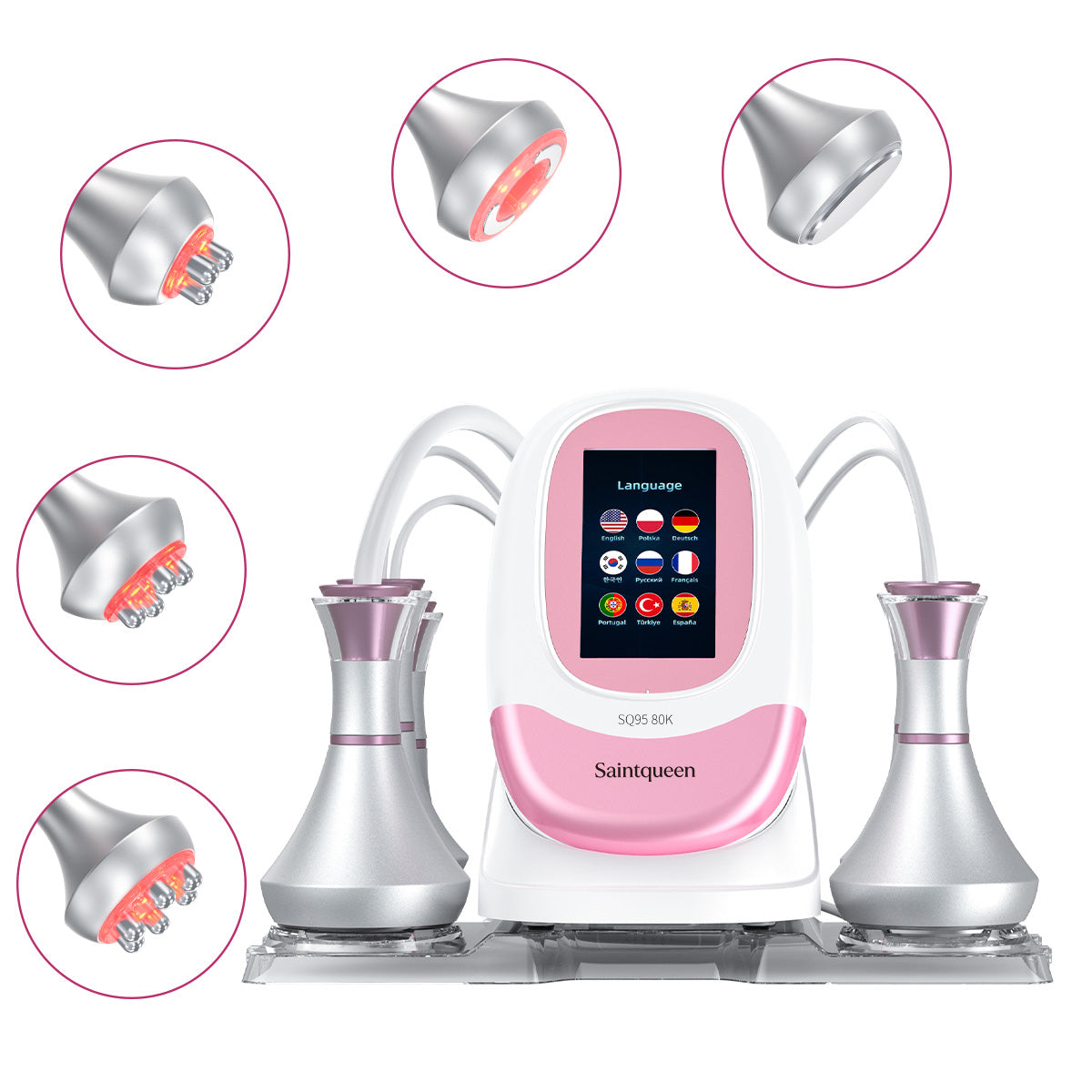 SQ95A Pro, 5in1 80K Cavitation Machine | Multi-Polar RF & Vacuum Negative Pressure Body Sculpting Device, Face Lifting Skin Tightening Main image