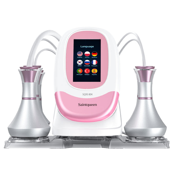SQ95A Pro, 5in1 80K Cavitation Machine | Multi-Polar RF & Vacuum Negative Pressure Body Sculpting Device, Face Lifting Skin Tightening