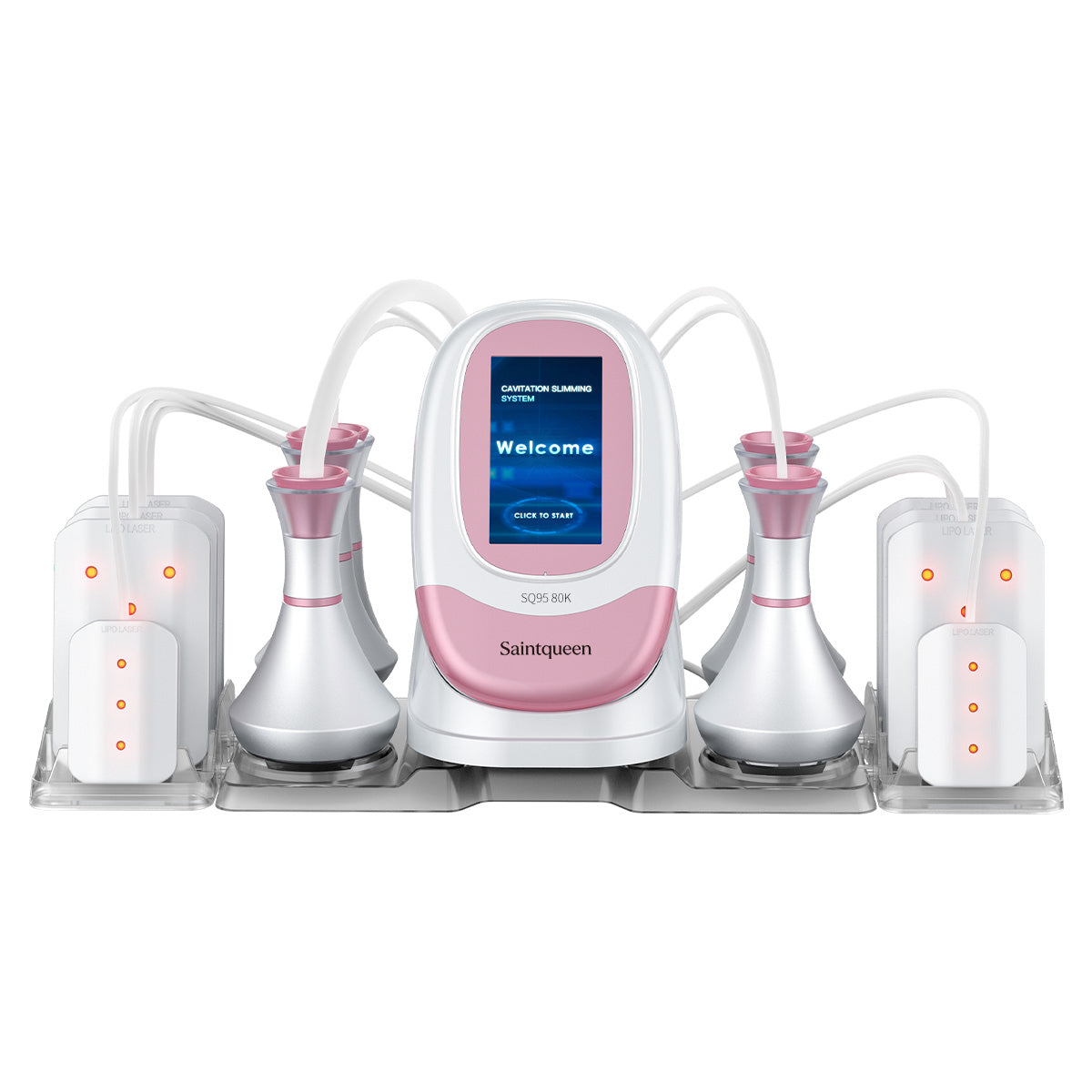 SQ95C Pro, 6in1 80K Cavitation Machine | Multi-Polar RF Vacuum Lipo Laser Body Sculpting Device, Face Lifting Skin Tightening Anti-Aging