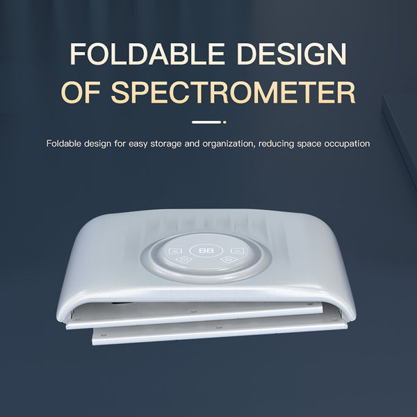 SQ130 119-LED 7 Color PDT Spectrometer Light Therapy Device, Foldable Facial Skin Rejuvenation with Hot Compress Mode for Home Salon