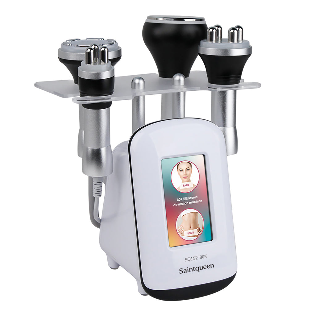 SQ152 Basic, 4in1 80K Ultrasonic Cavitation Machine, Vacuum RF Body Sculpting & Skin Tightening Device for Face & Body
