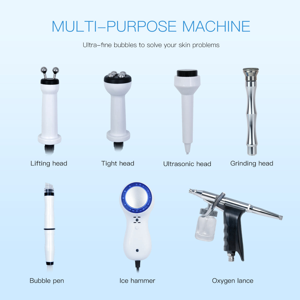 SQ15 Aqua Plus 7-in-1 Touchscreen Hydro Facial Machine