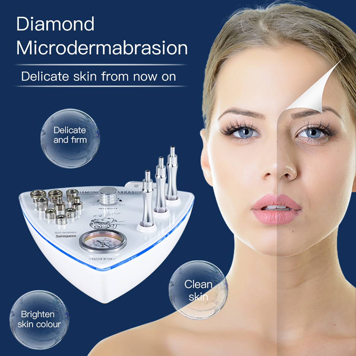 SQ110B Diamond Microdermabrasion Machine with Vacuum Gauge