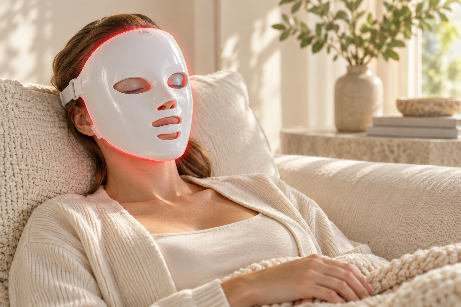 SQ10: maschera viso LED e 8 colori Immagine secondaria del prodotto