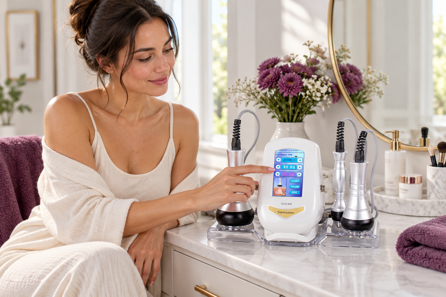 SQ16 Basic – Appareil silhouette 3-en-1, cavitation 40K et RF Image secondaire du produit